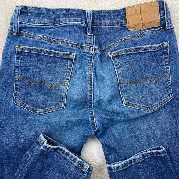 American Eagle Outfitters Mens Jeans 30x34 Relaxed Fit Mid-Rise Blue Denim Casua - Picture 12 of 16